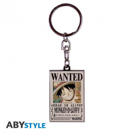 ONE PIECE LUFFY WANTED KEYCHAIN
