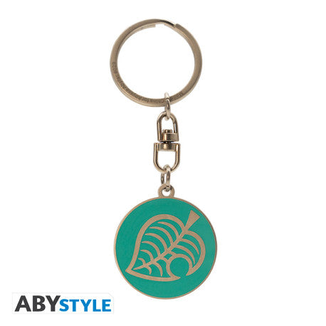 ANIMAL CROSSING LEAF LOGO KEYCHAIN