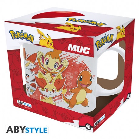 POKEMON FIRE STARTERS WHITE MUG