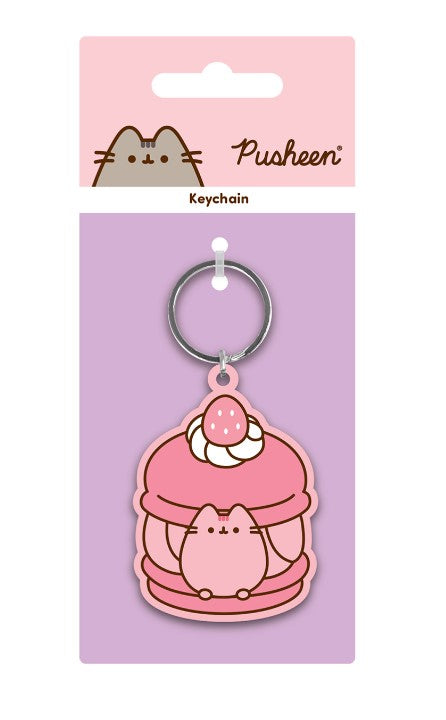 PUSHEEN MACARONS PVC KEYCHAIN
