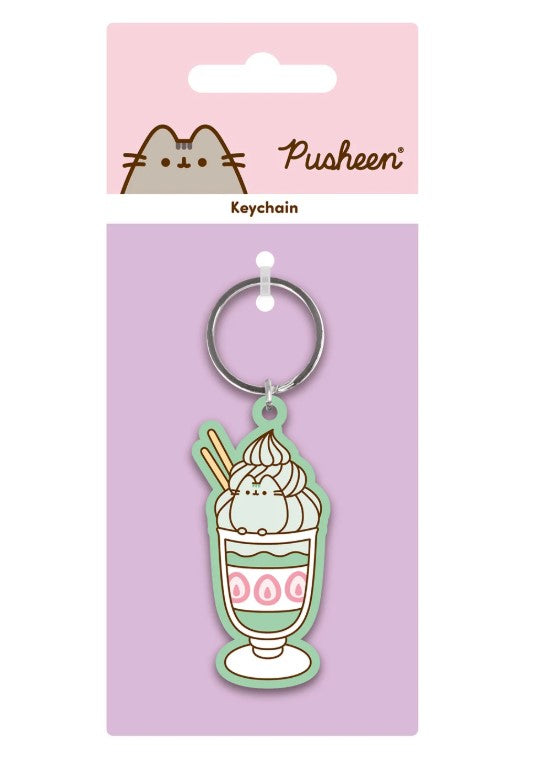 PUSHEEN ICE CREAM PVC KEYCHAIN