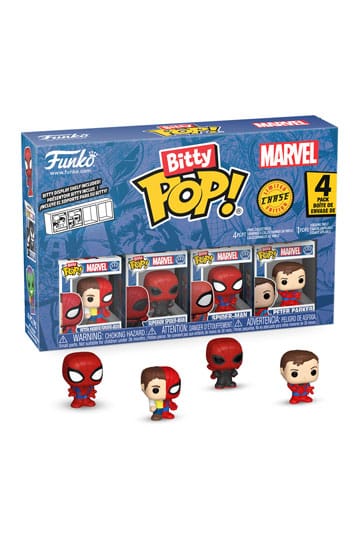 SPIDER-MAN BITTY 4-PACK SERIES4 POP