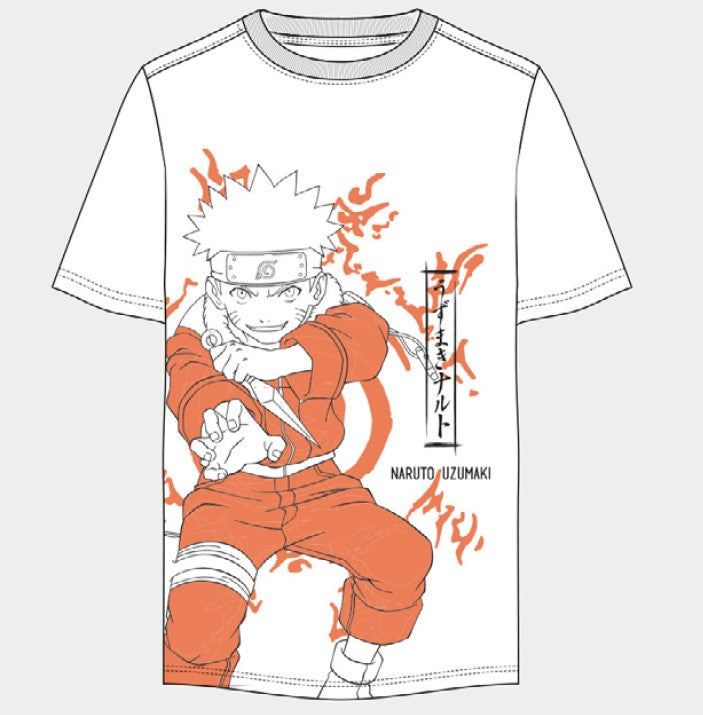 NARUTO UZUMAKI WHITE T-SHIRT L