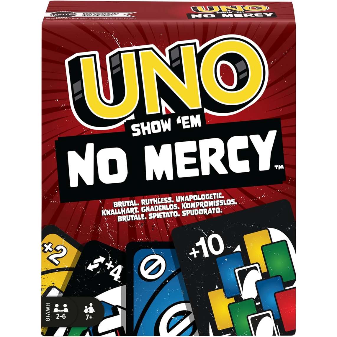 UNO NO MERCY - CARTE DA GIOCO