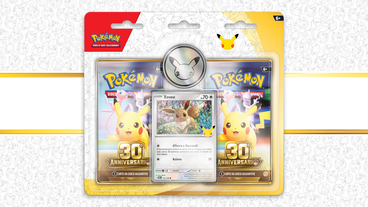 CONFEZIONE DA DUE BUSTE - 30° ANNIVERSARIO POKEMON TCG