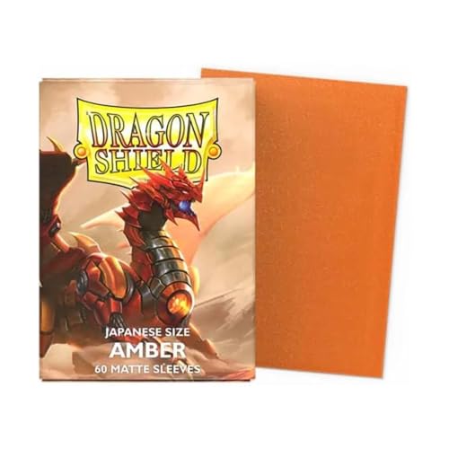 DRAGONSHIELD SLEEVES JAPANESE DUAL MATTE AMBER 60