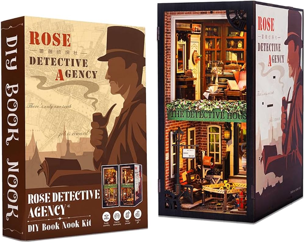 CUTEBEE - DIY BOOK NOOK KIT - ROSE DETECTIVE AGENCY