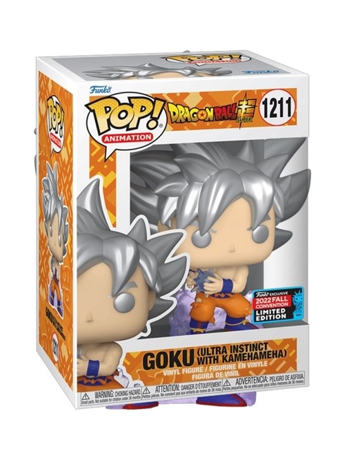 FUNKO POP ANIMATION DRAGON BALL GOKU ULTRA INSTINCT WITH KAMEHAMEHA 1211 EXCLUSIVE