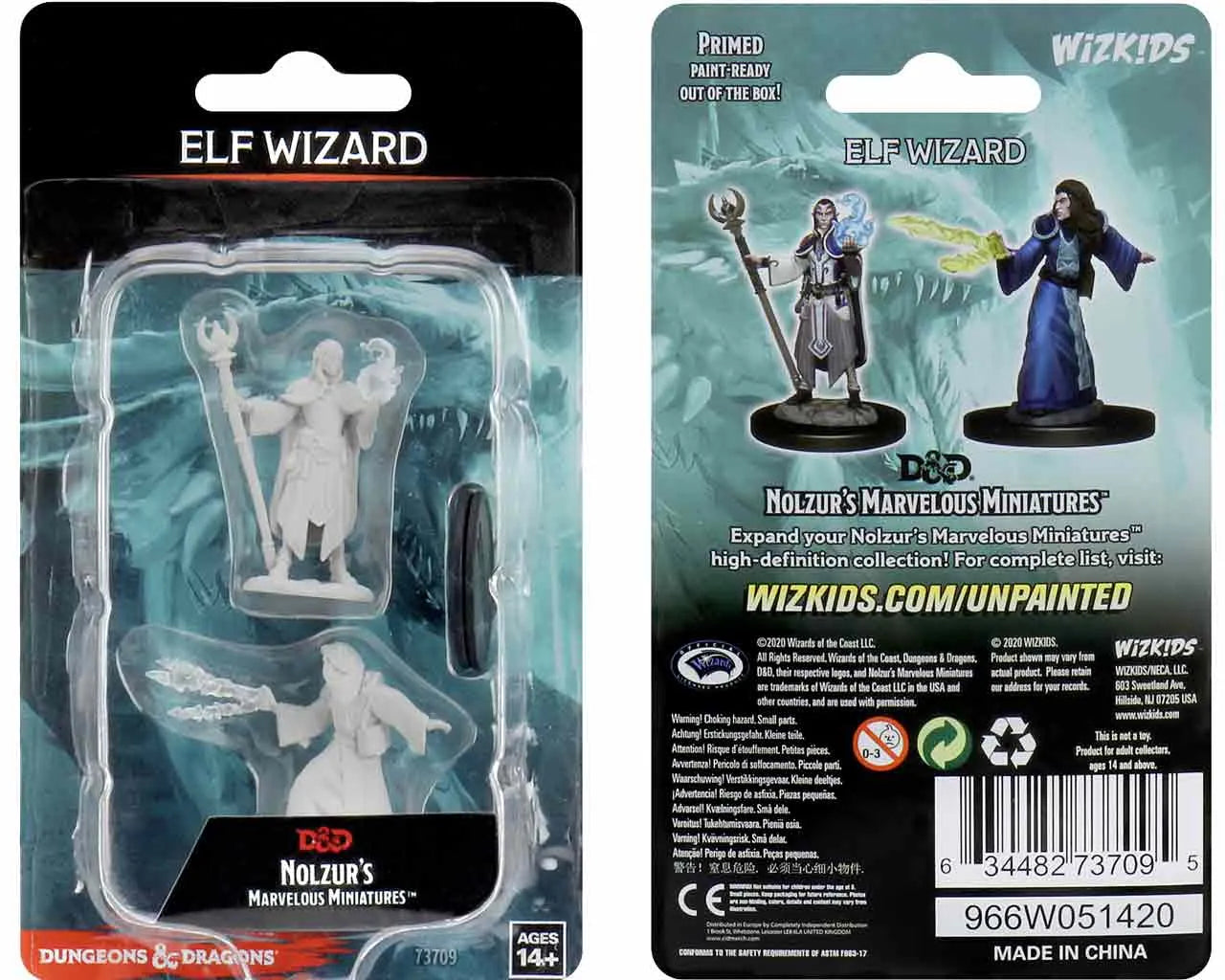 D&D NOLZUR'S MARVELOUS MINIATURES - ELF WIZARD
