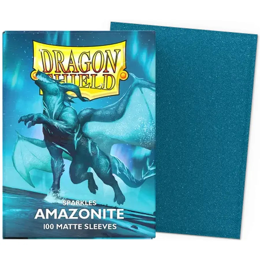 DRAGON SHIELD 100 MATTE SLEEVES - AMAZONITE