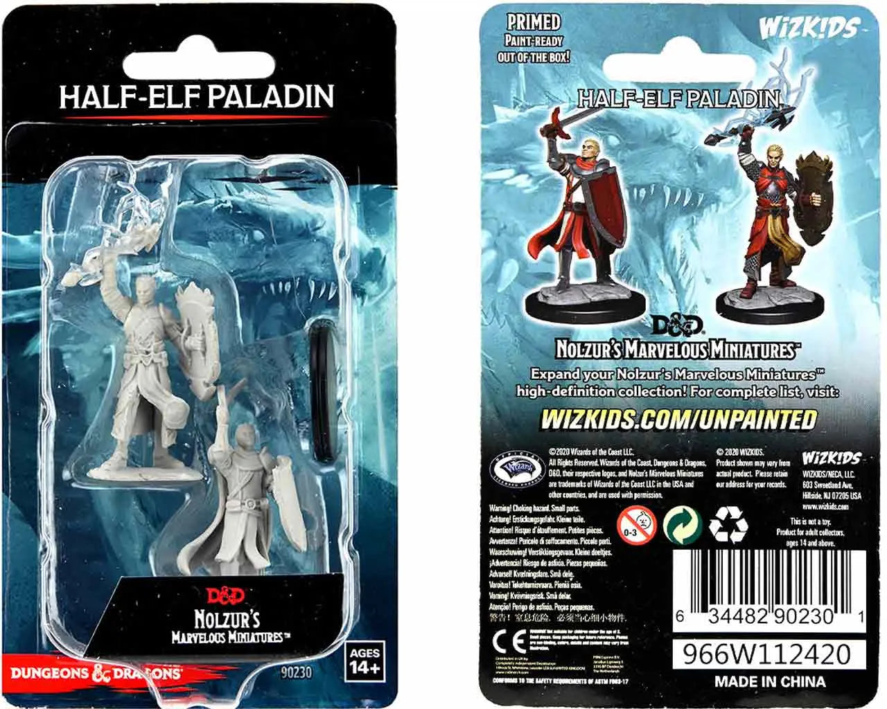 D&D NOLZUR'S MARVELOUS MINIATURES - HALF-ELF PALADIN