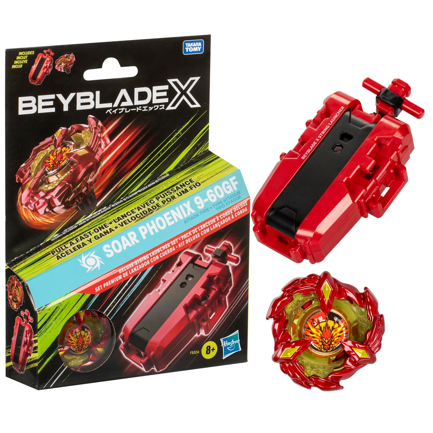 BEYBLADE X SOAR PHOENIX 9-60GF DELUXE LAUNCHER
