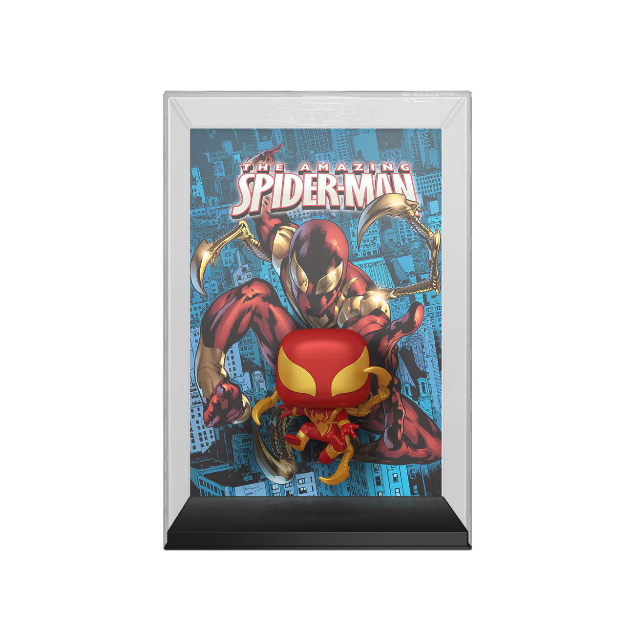 FUNKO POP MARVEL COVER IRON SPIDER EXCLUSIVE 67