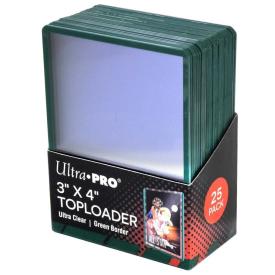 ULTRA PRO TOPLOADER GREEN BORDER