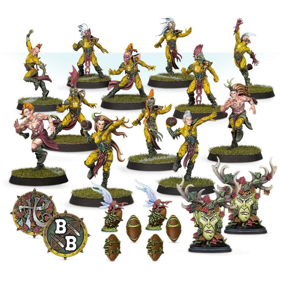 WARHAMMER BLOOD BOWL WOOD ELF TEAM
