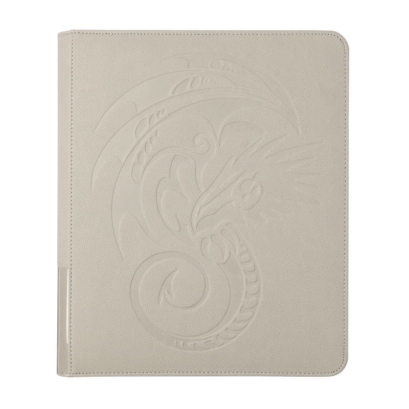 DRAGON SHIELD ALBUM ZIPSTER XL + 24 PAGES ASHEN WHITE