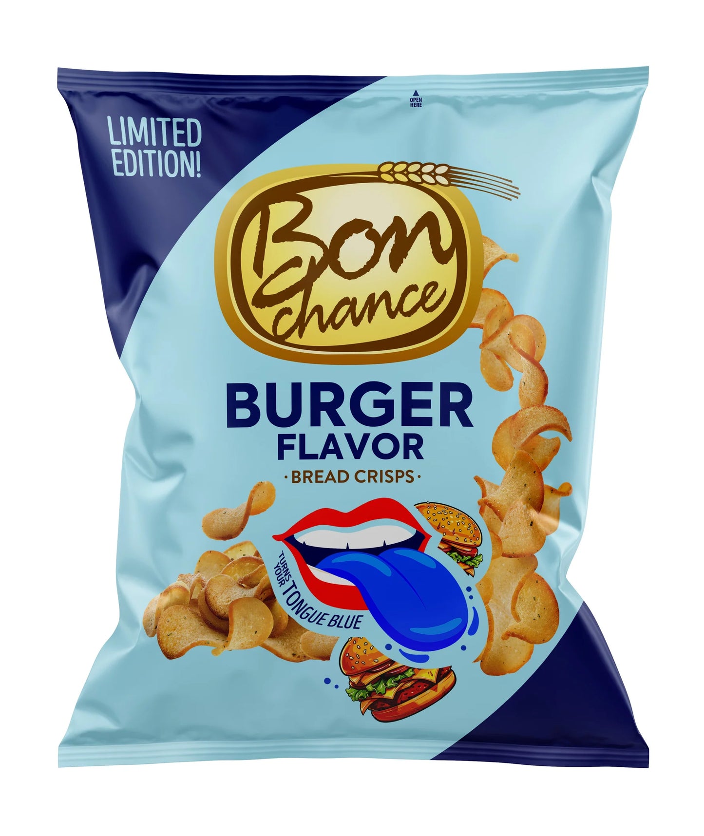 BON CHANCE BREAD CRISPS BURGER FLAVOR