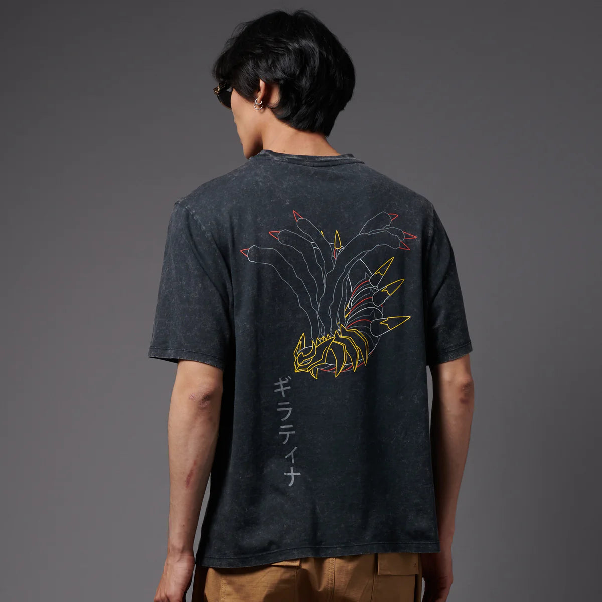 DOLLY NOIRE - GIRATINA TEE ACID BLACK - XL