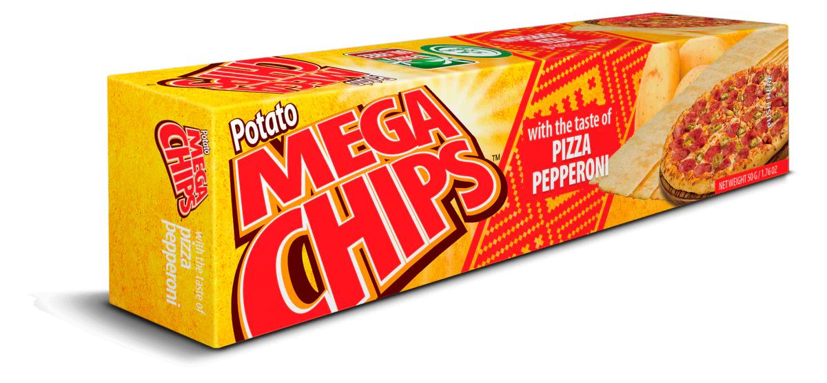 POTATO MEGA CHIPS GUSTO PIZZA PEPPERONI