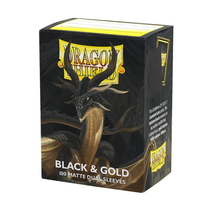 100 BUSTE PROTETTIVE STANDARD - BLACK & GOLD