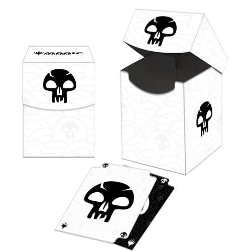 PORTA MAZZO - 100 + DECK BOX - MAGIC: THE GATHERING - MANA 8 - SWAMP