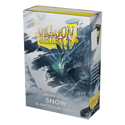 DRAGONSHIELD SLEEVES JAPANESE MATTE DUAL SNOW 60