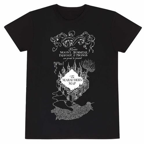 T-SHIRT HARRY POTTER MARAUDERS MAP - M