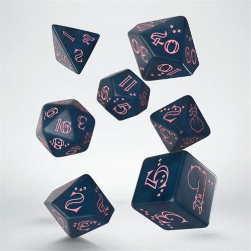 Q-WORKSHOP - DICE SET LLAMA BLUE PINK