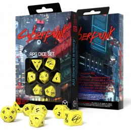 SET 7 DADI - CYBERPUNK RED DICE SET - DANGER ZONE