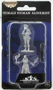 PATHFINDER BATTLES MINIATURE - FEMALE HUMAN ALCHEMIST
