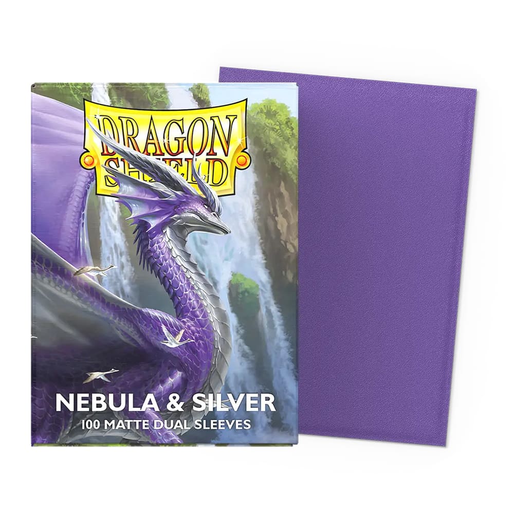 100 BUSTINE STANDARD - MATTE DUAL ART SLEEVES - NEBULA & SILVER