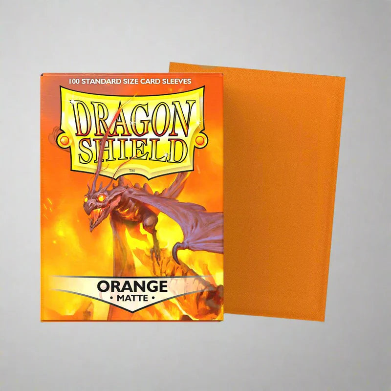 DRAGONSHIELD SLEEVES STANDARD MATTE ORANGE 100
