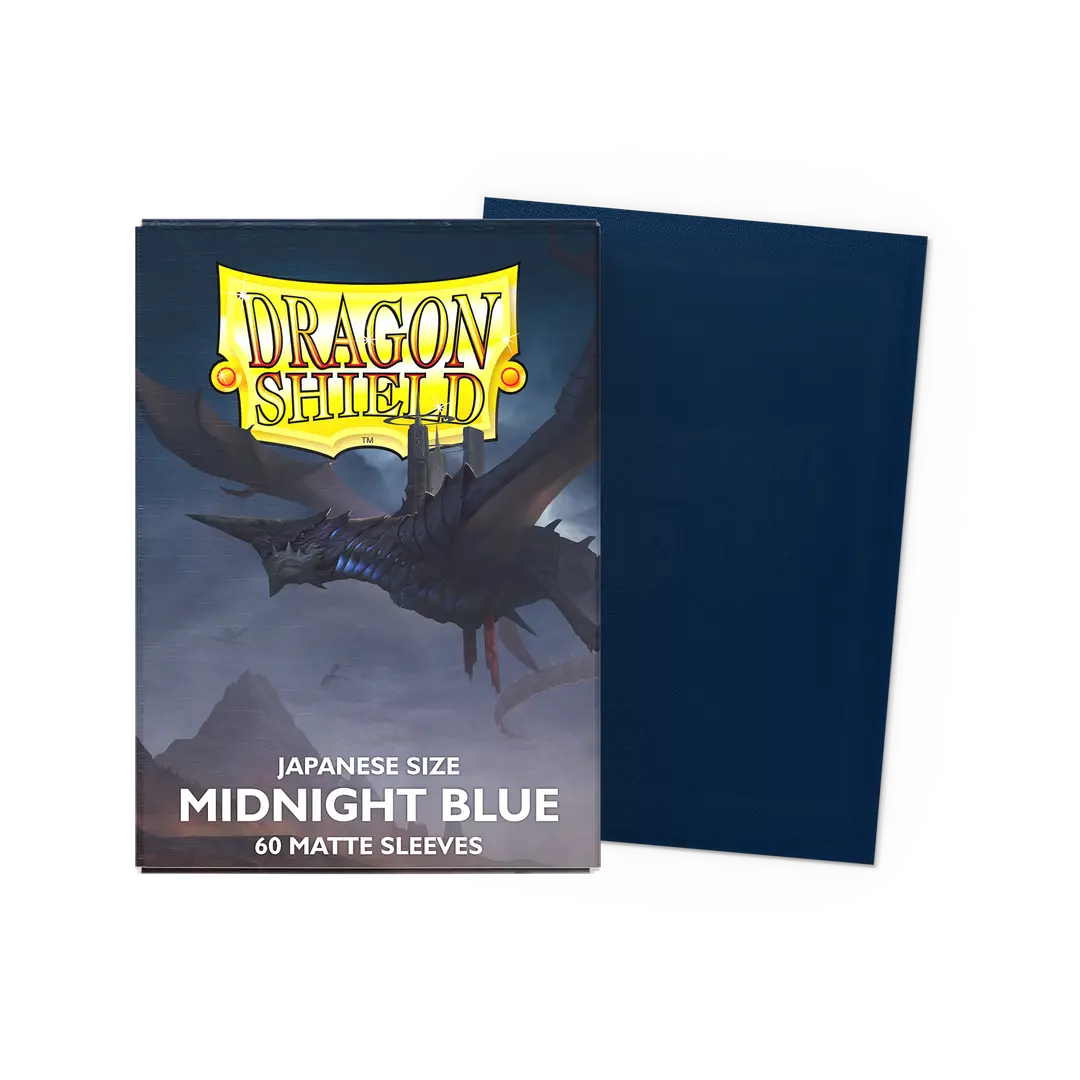 60 JAPANESE SIZE MATTE DUAL SLEEVES - MIDNIGHT BLUE