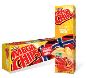 POTATO MEGA CHIPS GUSTO ARAGOSTA NORVEGESE