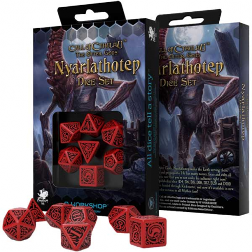 SET 7 DADI CALL OF CTHULHU THE OUTHER GODS NYARLATHOTEP