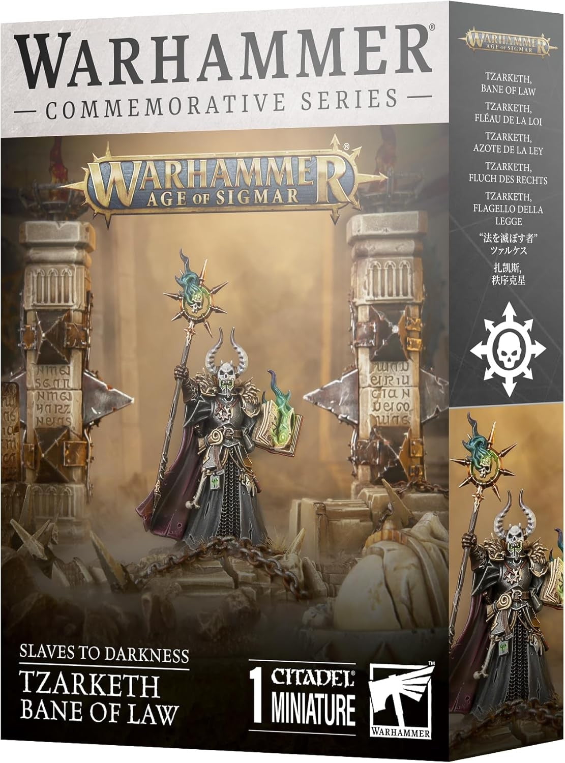 WARHAMMER COMMEMORATIVE - SLAVES TO DARKNESS - TZARKETH BANE OF LAW