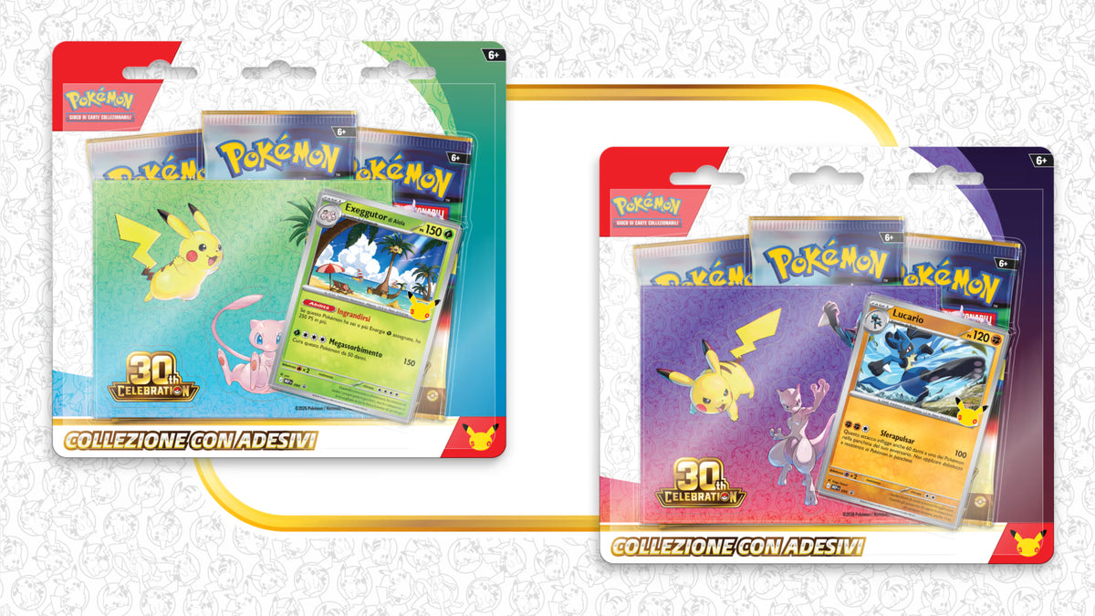 COLLEZIONE CON ADESIVI - 30° ANNIVERSARIO POKEMON TCG