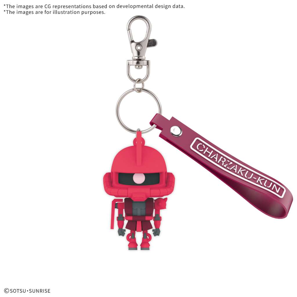 CHARZAKUKUN 3D RUBBER MASCOT KEYCHA