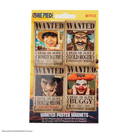 ONE PIECE SET DI 4 CALAMITE WANTED