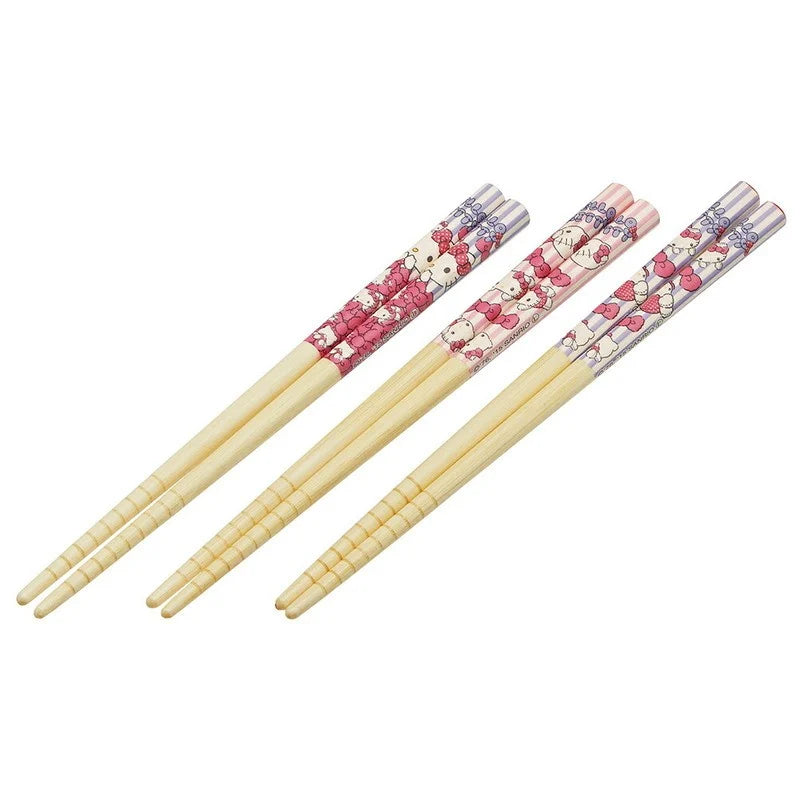 HELLO KITTY - SET 3 PAIRS CHOPSTICK
