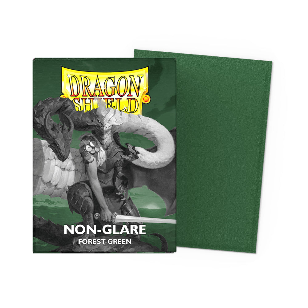 DRAGON SHIELD STANDARD NON GLARE SLEEVES - FOREST GREEN