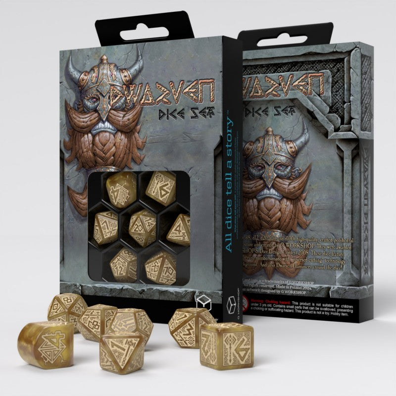SET 7 DADI - DWARVEN DICE SET:GOLD