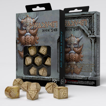 SET 7 DADI - DWARVEN DICE SET:GOLD