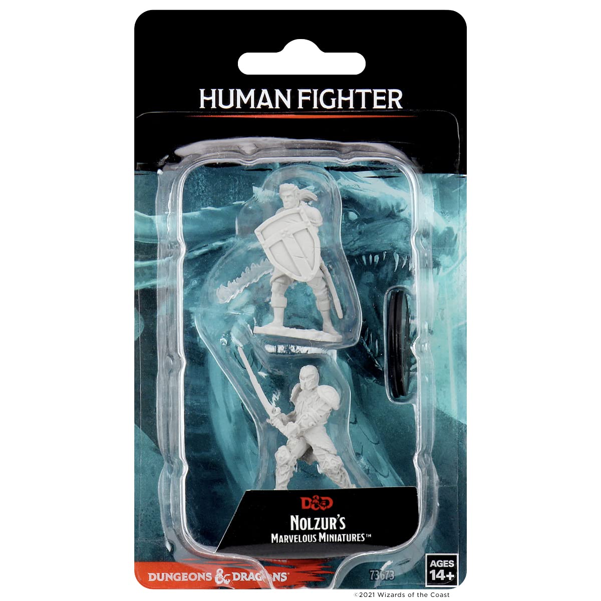 D&D NOLZUR'S MARVELOUS MINIATURES - HUMAN FIGHTER