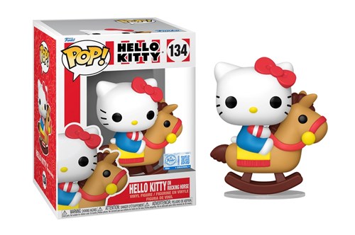 FUNKO POP HELLO KITTY ON ROCKING HORSE 134