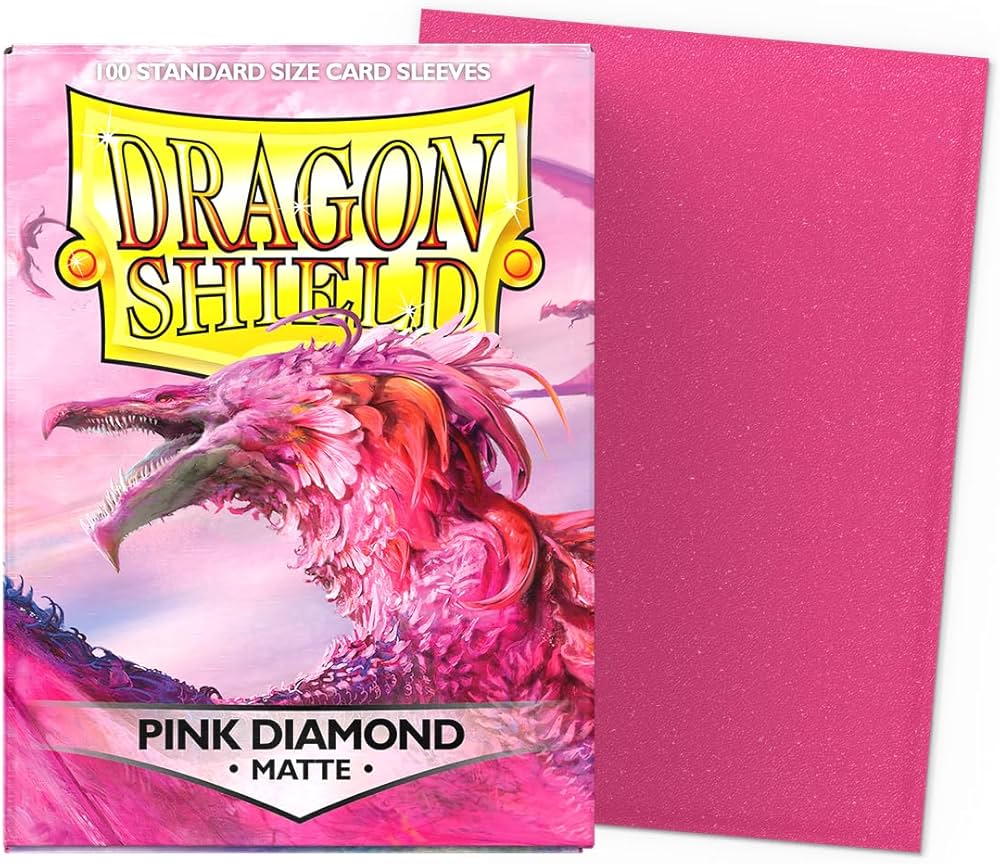 DRAGONSHIELD SLEEVES STANDARD MATTE PINK DIAMOND 100