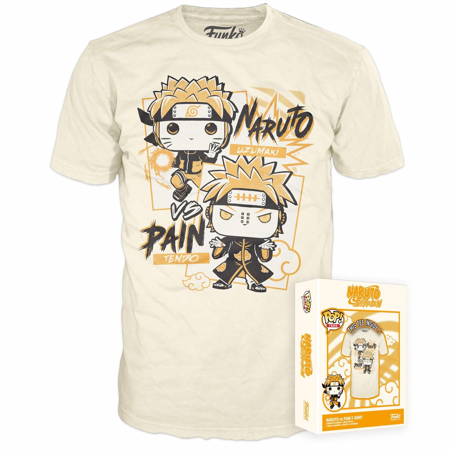 T-SHIRT NARUTO AND PAIN FUNKO - M
