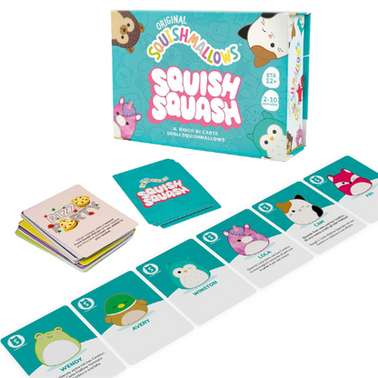 SQUISHMALLOWS SQUISH SQUASH IL GIOCO DI CARTE