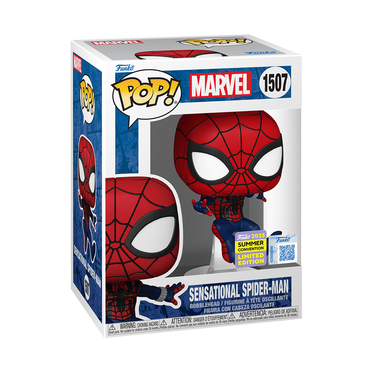 MARVEL - 1507 SENSATIONAL SPIDER MAN FUNSIDE EXCLUSIVE 9 CM FUNKO POP