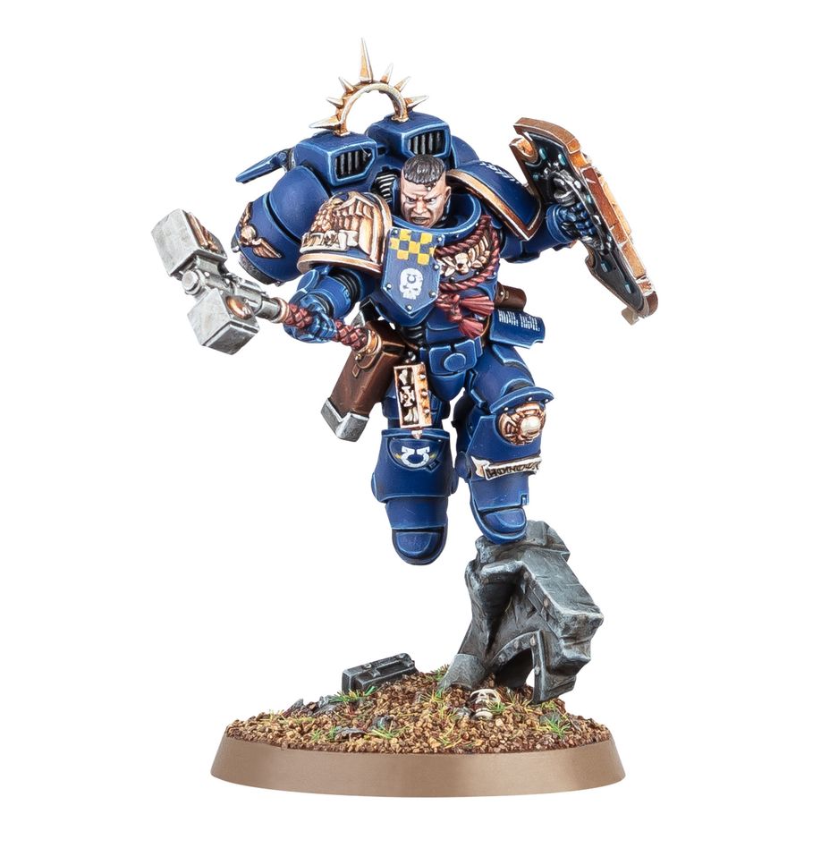WARHAMMER 40K - SPACE MARINE CAPTAIN WITH JUMP PACK AND RELIC SHIELD
